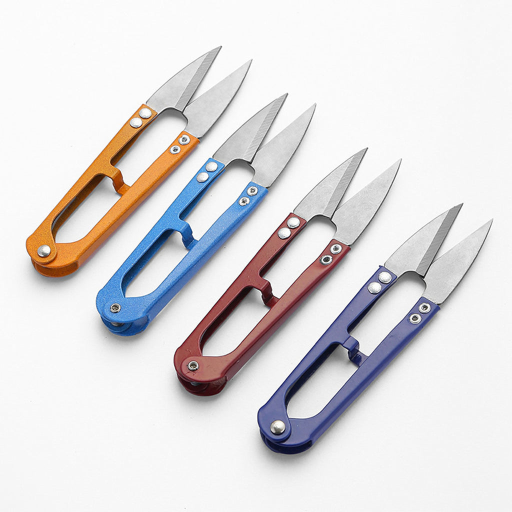 Thread Snips 4 Pack, High-Carbon Steel Sewing and Craft Scissors for Quilting, Knitting, DIY, Jewelry Making, Bonsai Pruning