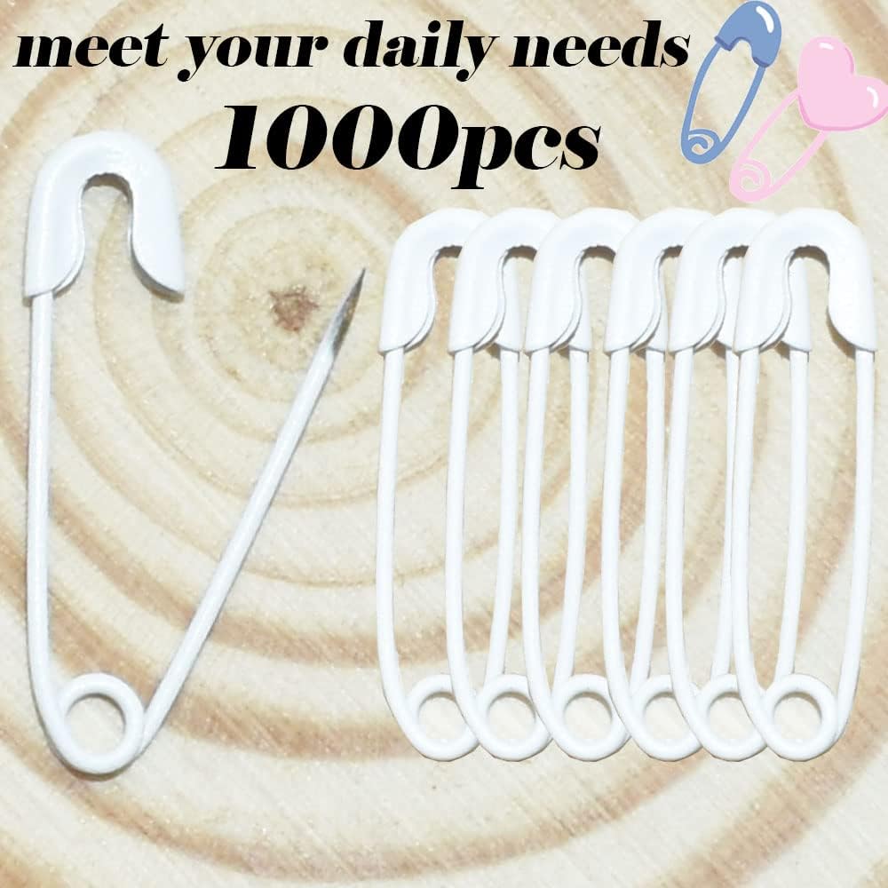 Mini Metal Safety Pins Brooch 20 Colors Decorative Charms Small Small Pin for Jewelry Kilt Knitted Fasteners Used in Clothes Skirts Dresses 1000PCS 19mm
