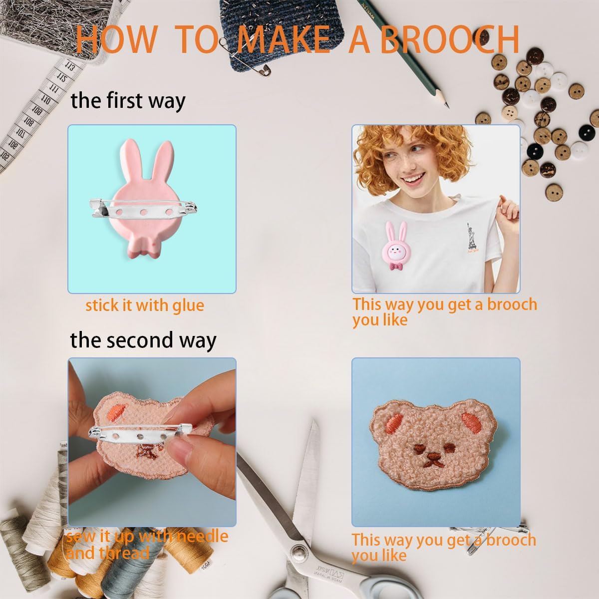 100 Pcs Locking Pins Backs Safety Clasp Brooch, Silver Brooch Pin, Bar Pin, for Name Tags, Jewelry Making and DIY Crafts