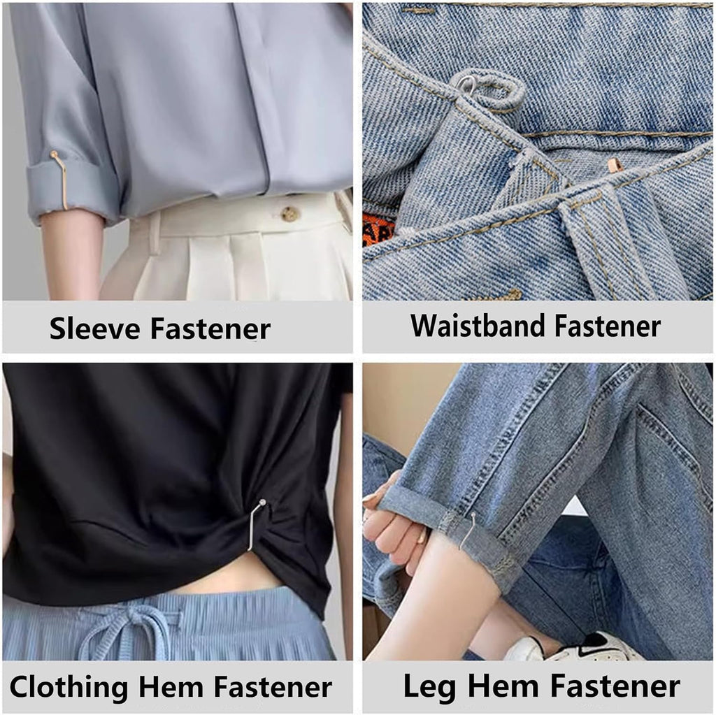 8PCS Decorative Hijab Safety Pins, U-Shaped Scarf Clips, Wedding Dress Accessories, Invisible Waist Tighteners Versatile,Brooch Pins for Women