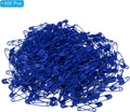 Safety Pins 0.98 Inch Metal Small Sewing Pins for Blankets Skirts Crafts Brooch Making Blue 500Pcs