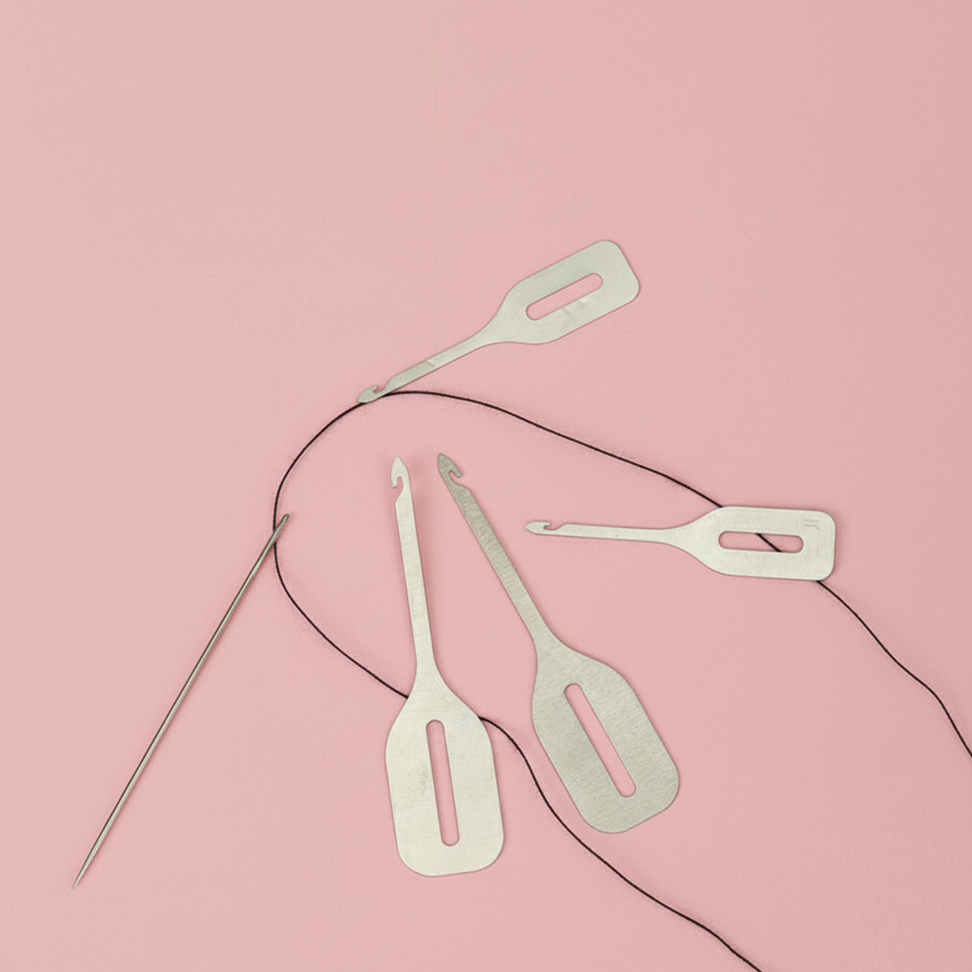 20 Pieces Serger Seam Hook Thread Puller Set – 6cm Stainless Steel Tail Thread Tucking Tools for Overlock & Sewing Machines, Mini Thread Grabber for Sewing Kits